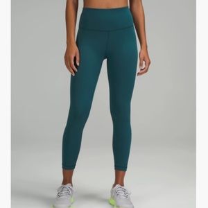 Lululemon Green Jasper Wunder Train High-Rise Tight 25" Legging Size 6